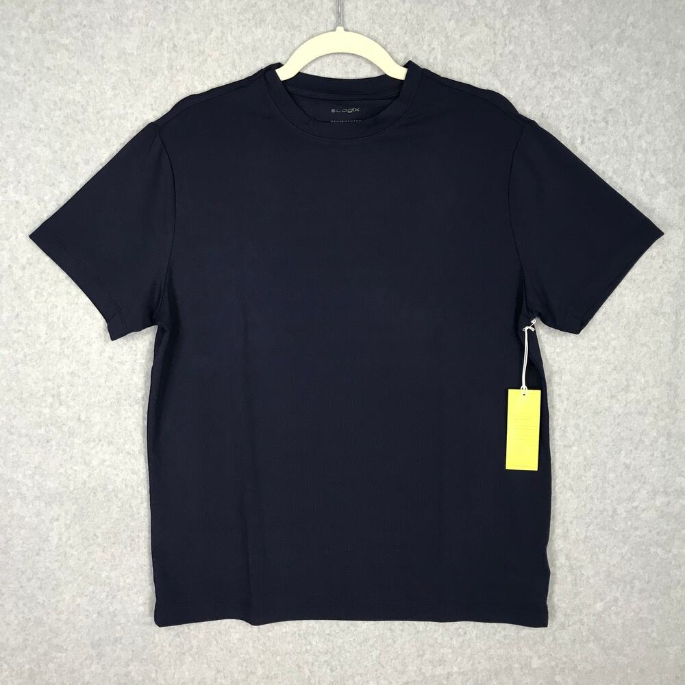 Logix Shirt Mens Medium‎ Blue Performance Dry Wicking UPF Breathable Outdoors